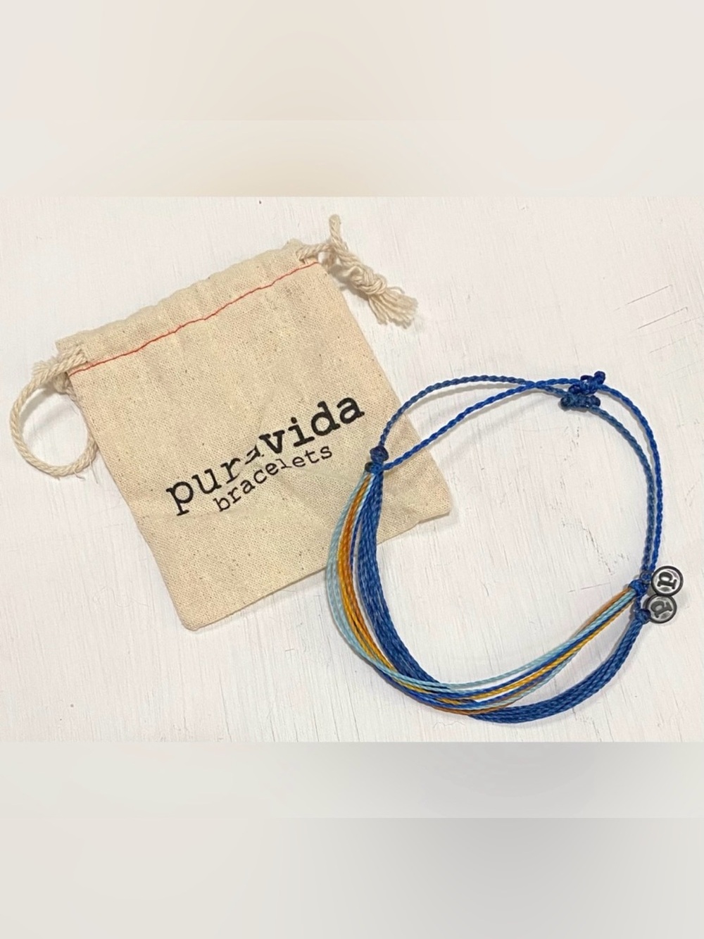 Pura Vida Blue Orange Original String Bracelets Boho Fall Festival Coastal Beach
